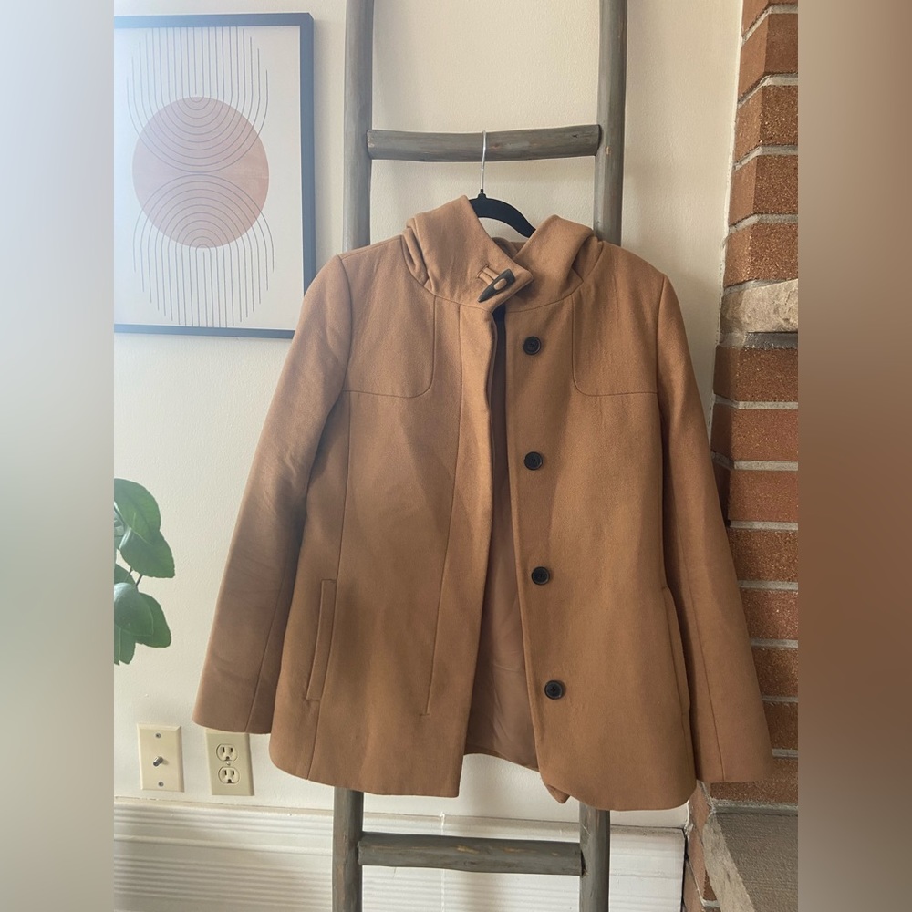 Babaton Woman’s Hooded Wool Parka - US S
